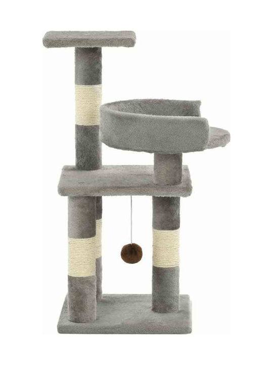 vidaXL Cat Scratching Post Cat Tree In Gray Colour 30x30x65 cm