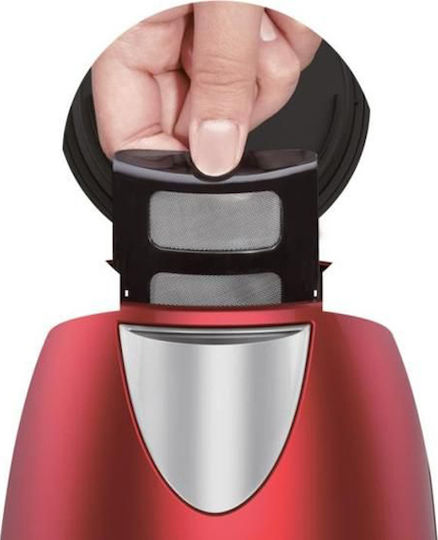 Moulinex Subito Βραστήρας 1.7lt 2400W Κόκκινος