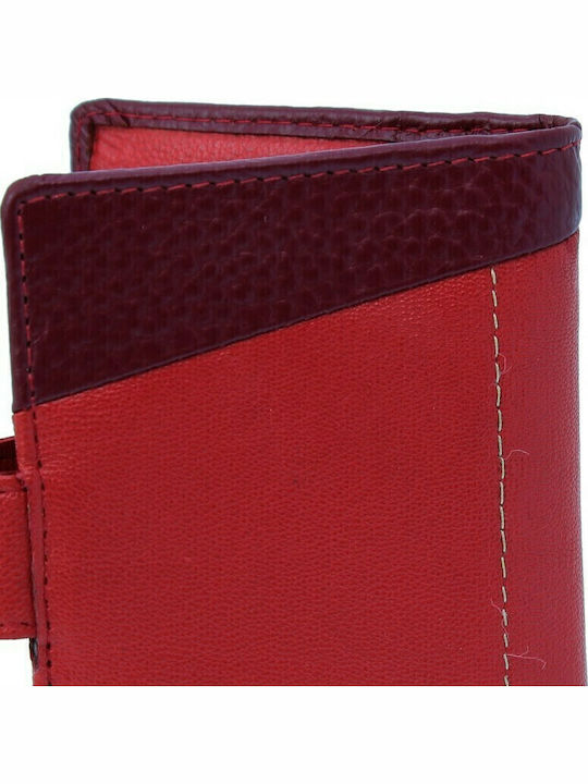 521-110 Leather Men's Wallet Cards Red