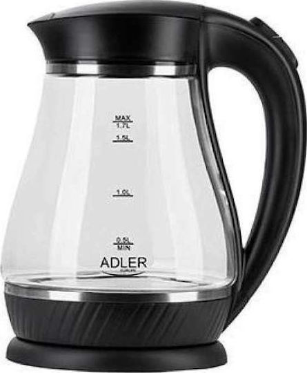 Adler Електрическа Кана 1.7л 2200W Черна