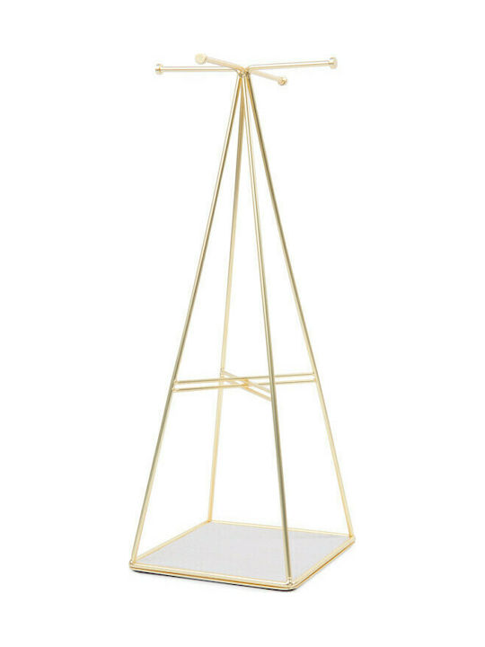 Umbra Prisma Σταντ Κοσμημάτων Μεταλλικό Χρυσό 12.7x12.7x36.2cm Umbra Prisma Σταντ Κοσμημάτων Μεταλλικό Χρυσό 12.7x12.7x36.2cm
