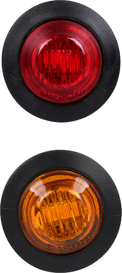 GloboStar Truck Volume Lights 10pcs Truck Volume Lights SMD 5730 1W 24V Waterproof IP65 24V - Red 85308