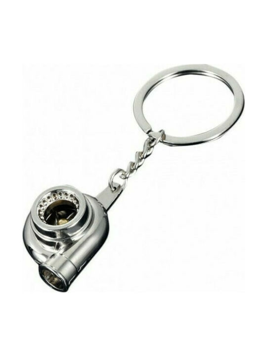 Keychain Turbine Metalic Argintiu