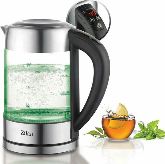 Zilan Βραστήρας 1.7lt 2200W Ασημί