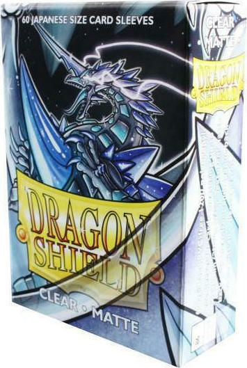 Dragon Shield Game Accessory Dragon Shield Japanese Matte Clear Sleeves 60τμχ