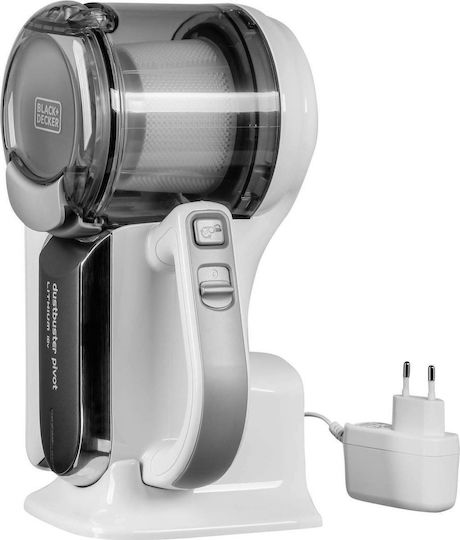 Black & Decker Επαναφορτιζόμενο Σκουπάκι Χειρός 18V Λευκό