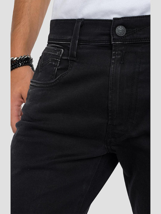 Hyperflex X-Lite Ανδρικό Παντελόνι Τζιν Ελαστικό με Slim Tapered Εφαρμογή Μαύρο