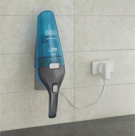 Black & Decker Επαναφορτιζόμενο Σκουπάκι Χειρός 7.2V Μπλε