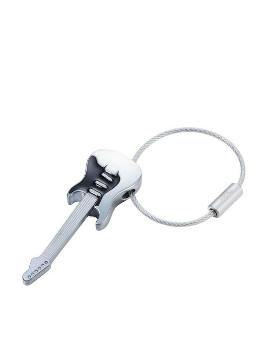 Troika Schlüsselanhänger Brieftasche Strat On The Ring Metallisch Silber