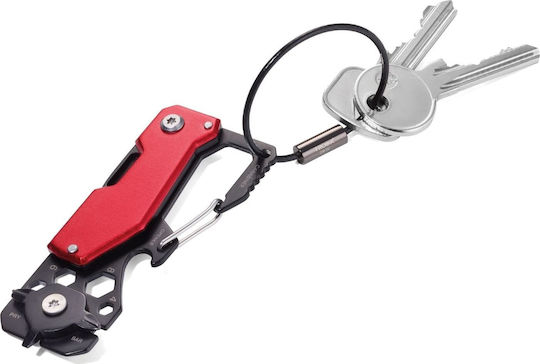 Troika Toolinator Мултифункционален Инструмент Ключодържател Червен