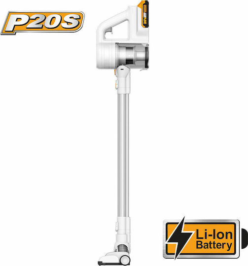 Ingco Cyclone Wiederaufladbar Stielstaubsauger 20V Weiß