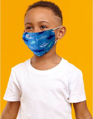 Stephen Joseph Kids Face Mask 3-6 Years Old Sharks 1τμχ