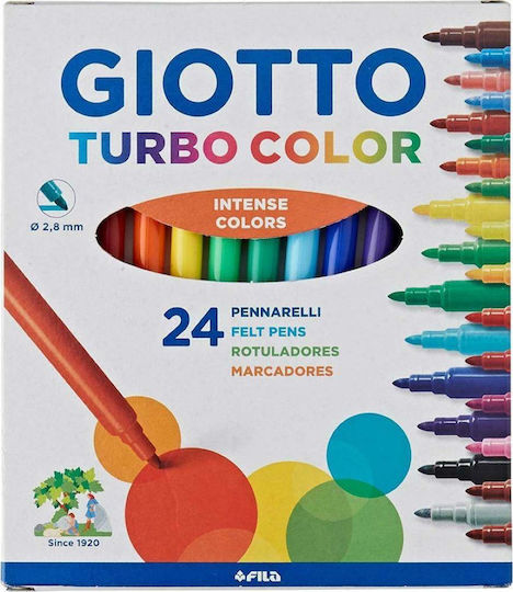 Giotto Turbo Color Маркери за рисуване 2.8мм Комплект 24бр