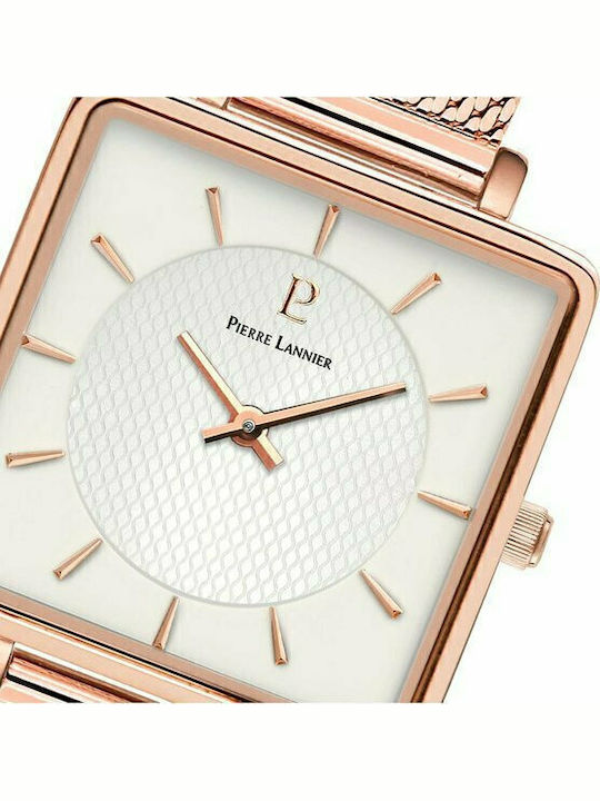 Pierre Lannier Damen Uhr mit Rose Gold Metallarmband