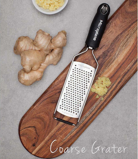 Microplane Gourmet Răzătoare Pentru Fructe Și Legume Din Oțel Inoxidabil Negru 30.5x7.5x2.5cm