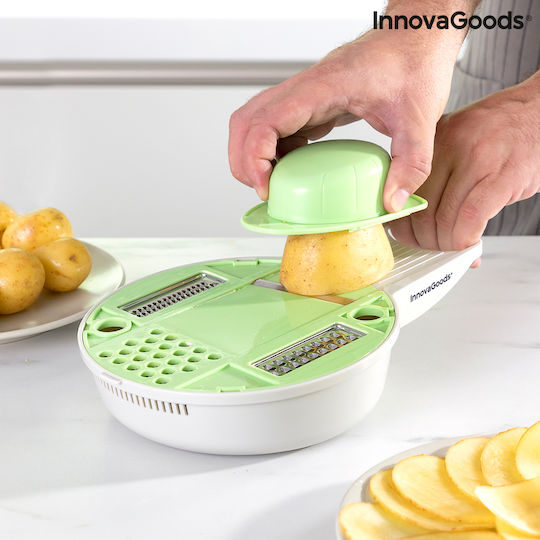 InnovaGoods Gradder Τρίφτης για Φρούτα & Λαχανικά με Δοχείο 8.5x8.5cm