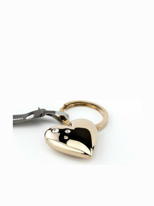 Troika Keychain Best Girls Friends Rosy Metallic Gold