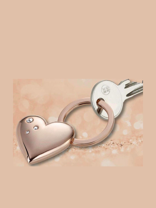 Troika Keychain Best Girls Friends Rosy Metallic Gold