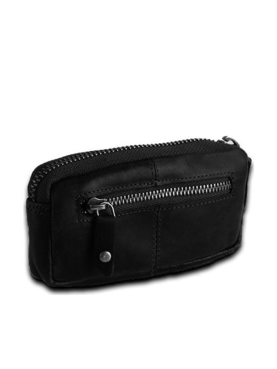 The Chesterfield Brand Κλειδοθήκη Πορτοφόλι Δερμάτινη Μαύρη