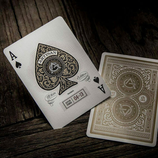 Theory11 Artisan Collectible Playing Cards Laminated for Poker White