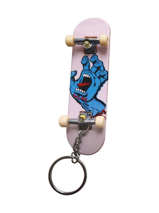 Santa Cruz Breloc Screaming Hand Metalic Alb