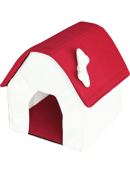 Pawise Hundebett Häuser Weiß 46x47cm.