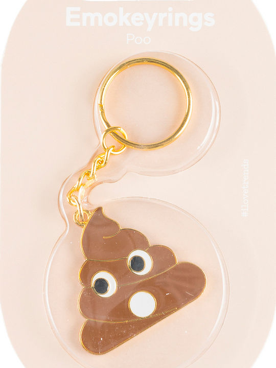 DOIY Keychain Metallic Poo
