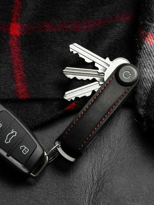 Orbitkey Ключодържател Кожен Тъмносиня