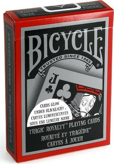 Bicycle Tragic Royalty Collectible Playing Cards Laminated for Poker Black