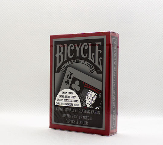 Bicycle Tragic Royalty Collectible Playing Cards Laminated for Poker Black