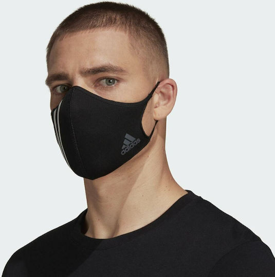 adidas Μάσκα Προστασίας Υφασμάτινη M/L Μαύρη HF7045 1τμχ