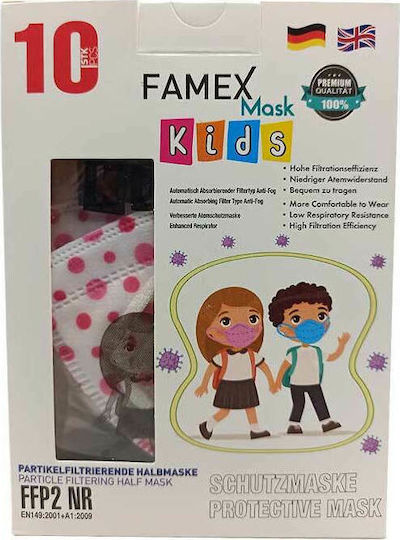 Famex Kids Mask FFP2 NR Protective Mask FFP2 Kids 10pcs