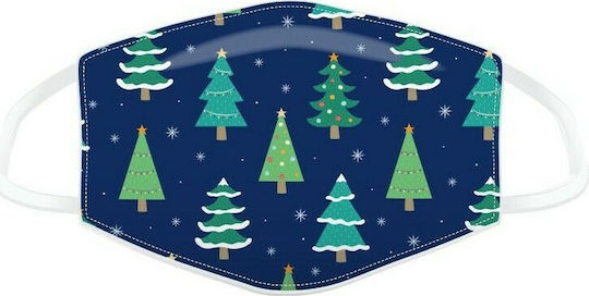 Puckator Cloth Face Mask Large Navy Blue XMASK88L 1pcs