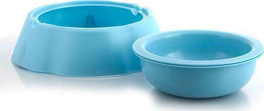 InnovaGoods My Pet Frosty PVC Bowl Food & Water for Dog & Cat 400ml 24cm in Light Blue Color