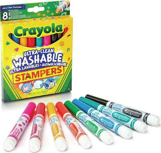 Crayola Markers Washable Drawing Markers Thick Set 8pcs