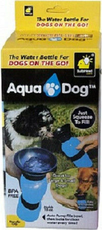 InnovaGoods Kunststoff Flasche Wasser für Hund & Katze auf Basis von 500ml 10cm in Blau Farbe