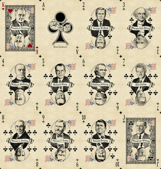Bicycle U.S Presidents Spielkarten Blau