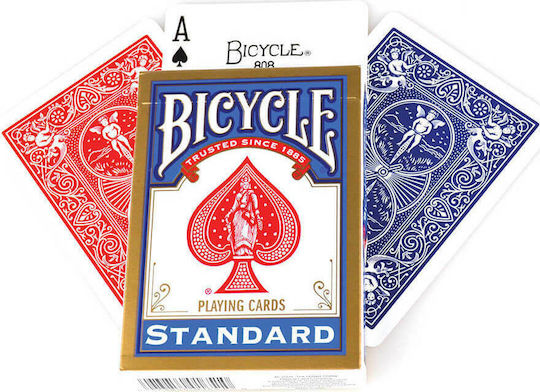 Bicycle Rider Back International Standard Index Playing Cards Laminated Red