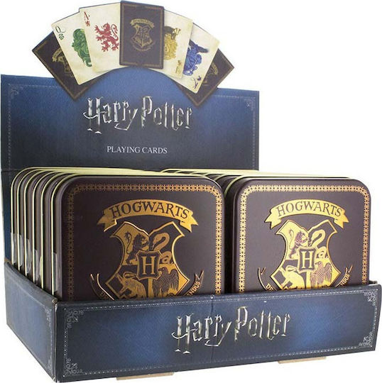 Paladone Hogwarts Συλλεκτική Τράπουλα Harry Potter Χάρτινη για Poker σε Μεταλλικό Κουτί
