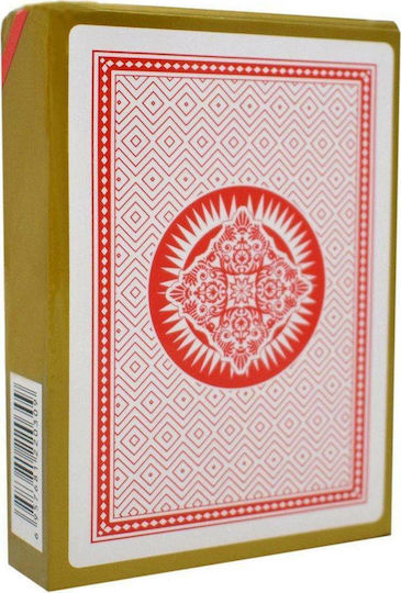 Modiano Golden Shell Plastic Card Deck Red