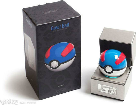 The Wand Company Pokemon Great Ball Diecast Replica Item Length 8cm in Scale 1:1