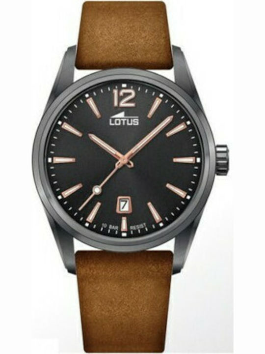 Lotus Watches Ρολόι Μπαταρίας με Δερμάτινο Λουράκι Lotus Watches Ρολόι Μπαταρίας με Δερμάτινο Λουράκι