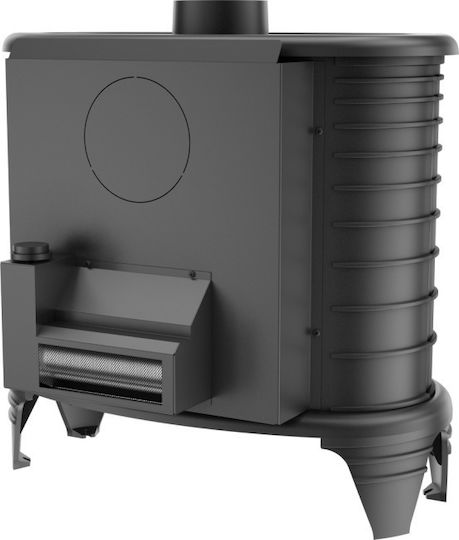 Kratki Koza K8 Turbofan Fontă Soba pe lemne Încălzitor de aer 9kW Negru