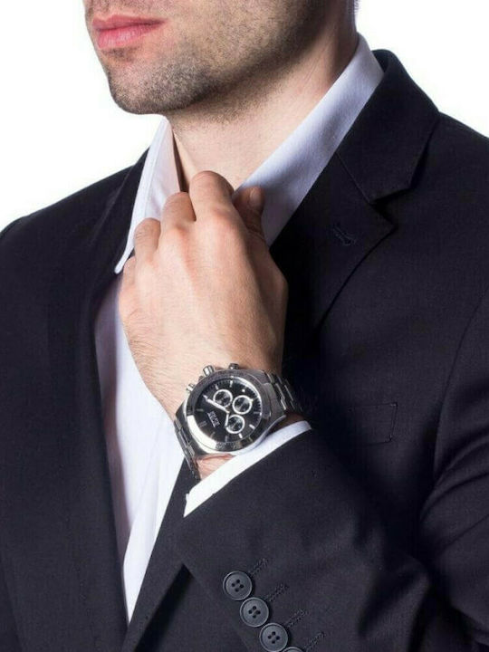 Hugo Boss Ikon Ρολόι Μπαταρίας με Μεταλλικό Μπρασελέ
