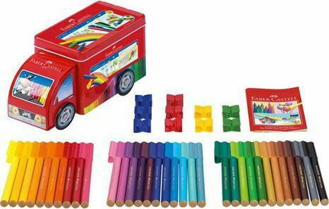 Faber-Castell Connector Φορτηγό Μαρκαδόροι Ζωγραφικής Λεπτοί Σετ 33 χρώματα