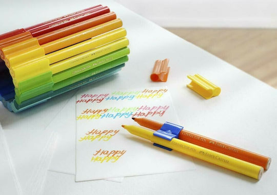 Faber-Castell Connector Φορτηγό Μαρκαδόροι Ζωγραφικής Λεπτοί Σετ 33 χρώματα