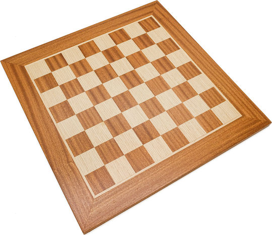 Manopoulos Mahogany Wood & Oak Inlaid Handmade Шах 50x50см