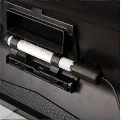 Aquael Leddy 40 Aquarien mit Kapazität 25lt mit Beleuchtung, Heizgerät, Filter 40x25x25cm Schwarz
