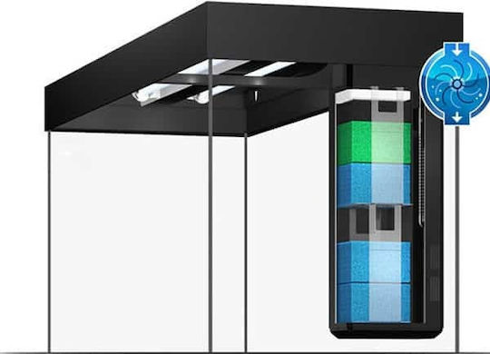 Juwel Rio 450 Acvariu De Pești Capacitate 450lt Include Iluminat Încălzitor Circulator Filtru 151x51x66cm Negru
