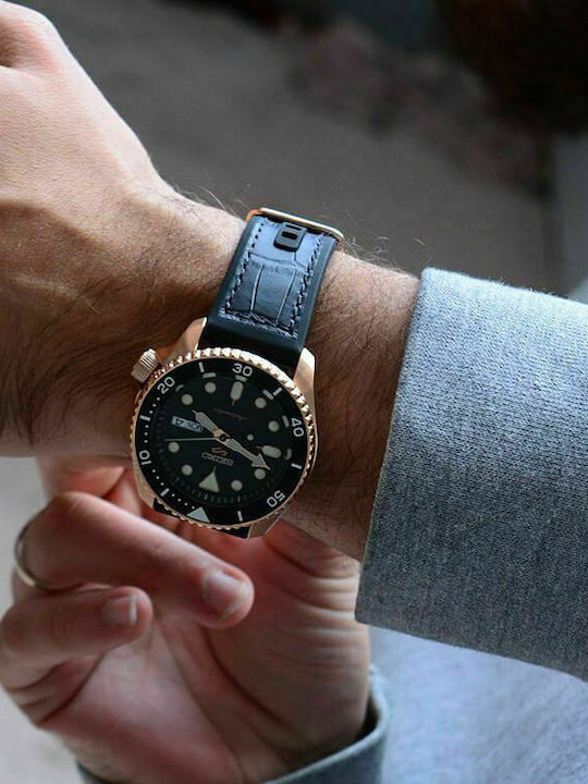 Seiko 5 Sports Ανδρικό Ρολόι 42.5mm Αυτόματο με Μαύρο Καουτσούκ Λουράκι